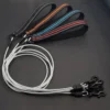 Dog Steel Chain Leash with Safety Reflective Handle Medium Large Dog Leash Walking Training Lead Anti Bite Chew 1 5m