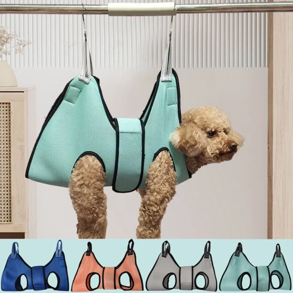 Mesh Pet Hammock Bed Cat Dog Grooming Trimming Nail Cutting Bag Anti Scratch Pet Cleaning Tool