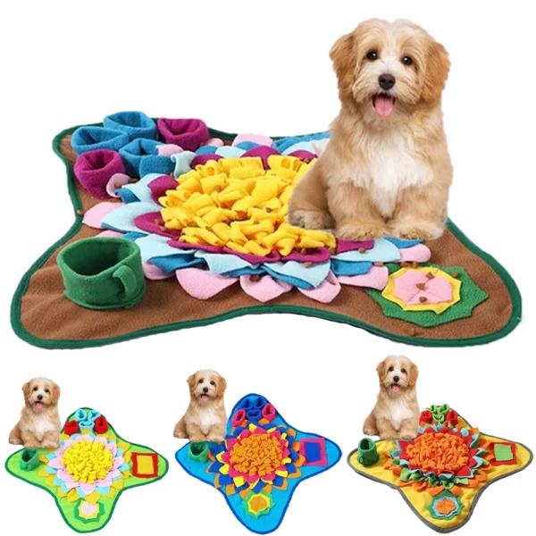 Pet Dog Snuffle Mat Nose Smell Training Pet Puzzle Sniffing Pad Mat Dog Slow Feeder Mat