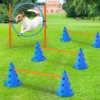 Dog Agility Hurdle Set Medium Large Dog Training Bars Outdoor Obedience Sports Dog Game Exercise Training Equipment