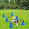 Dog Agility Hurdle Set Medium Large Dog Training Bars Outdoor Obedience Sports Dog Game Exercise Training Equipment