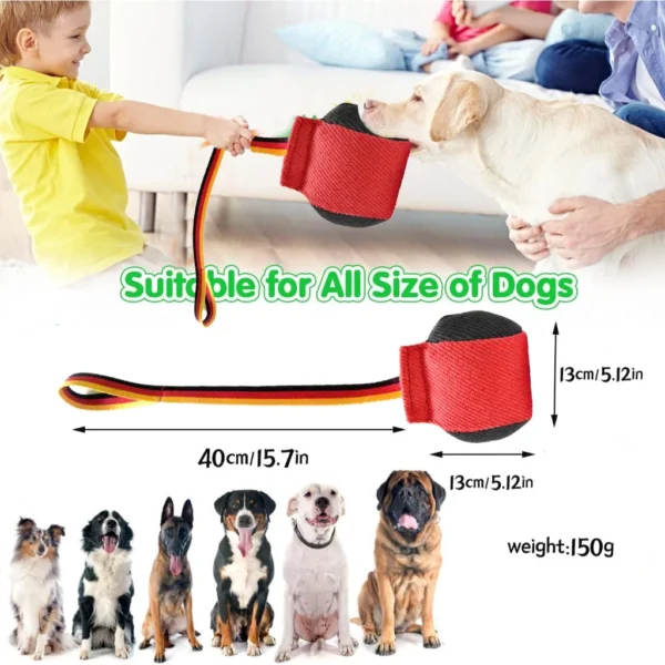 Interactive Dog Training Toy Multi Colors Dog Exercise Tug Toys Durable Dog Bite Ball Toy Puppy Pet Aggressive Chewers Agility