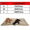 Long Plush Pet Mats Soft Dog Cat Blankets Reversible Dog Bed Warm Cat Blanket Pet Supplies