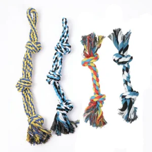 Rope Pet Knot Toy Big Dog Bite Chew Resistant Training Toys Doggie Teeth Grind Tug Tool