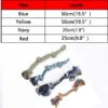 Rope Pet Knot Toy Big Dog Bite Chew Resistant Training Toys Doggie Teeth Grind Tug Tool