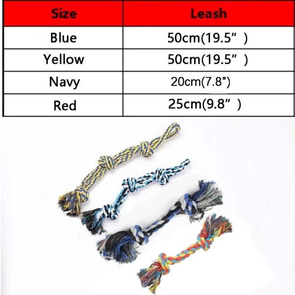 Rope Pet Knot Toy Big Dog Bite Chew Resistant Training Toys Doggie Teeth Grind Tug Tool