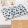 Top Soft Fleece Pet Mat Pad Cat Sleeping Bed Dog Cage Cushion Blanket Cute Cat Face Printing