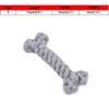 Durable Dog Toys Bone Shaped Pet Teeth Cleaning Tool Bite Resistant Cotton Rope Braided Toys