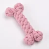 Durable Dog Toys Bone Shaped Pet Teeth Cleaning Tool Bite Resistant Cotton Rope Braided Toys