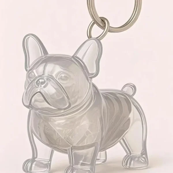 Transparent Dog Hair Storage Box Animal Pendant Commemorative Dust Proof Collection Toys Dog Shaped