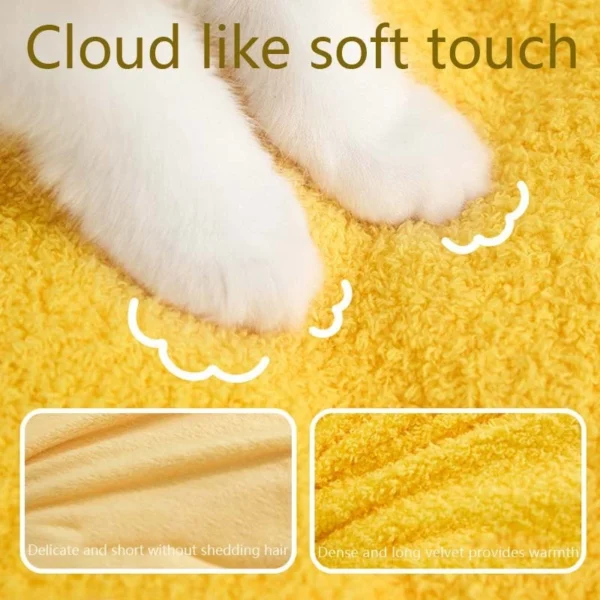 Warm Cat Nest Cave Closed CAUTION BAD CAT Comfortable Villa House Pet Sleeping Dog Bed Cushion