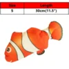 Automatic Fish Cat Toy with Free Catnip USB Rechargeable Plush Teasing Cat Jumping Toys