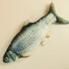 Automatic Fish Cat Toy with Free Catnip USB Rechargeable Plush Teasing Cat Jumping Toys