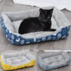 Cat Dog Bed Fleece Dog Mat Washable Cotton Cushion Pet Sofa Bed Cat Mat Dog Sleeping Bed Four Season