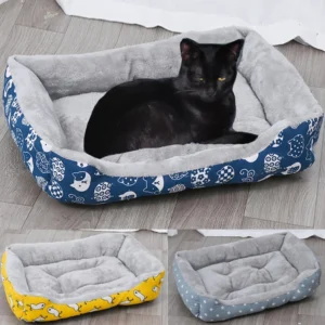 Cat Dog Bed Fleece Dog Mat Washable Cotton Cushion Pet Sofa Bed Cat Mat Dog Sleeping Bed Four Season