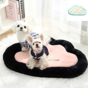 Sweet Cloud Shape Pet Cat Nest Dog Mat Plush Pillow Cat Bed Mat Removable Washable
