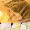 Style Warm Pet Blanket Comfy Flannel Dog Sleeping Bed Mat Cat Blanket Solid Color