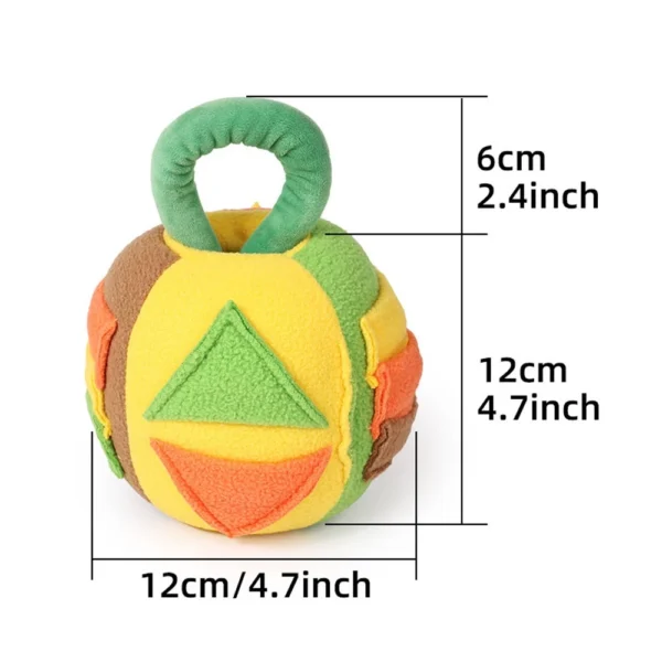 Non toxic Fleece Dog IQ Training Toy Pet Sniffing Puzzle Food Snack Hidden Sound Toys with Handle