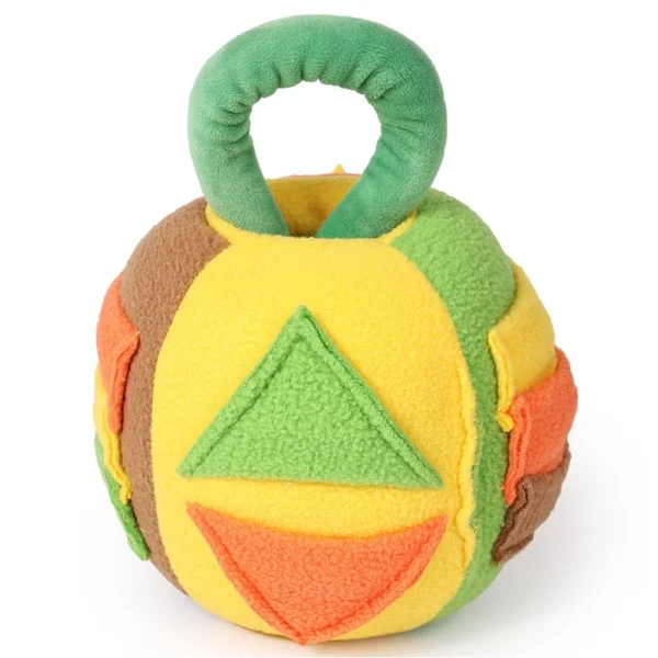Non toxic Fleece Dog IQ Training Toy Pet Sniffing Puzzle Food Snack Hidden Sound Toys with Handle