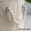 Cartoon Round Storage Basket Soft Velvet Large Capacity Home Snacks Pet Toys Organizing Box