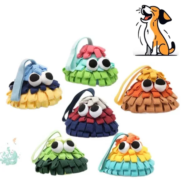 Dog Sniffing Puzzle Toy Interactive Emotional Relief Dog Nose Training Mat Pet Sound Puzzle Toy