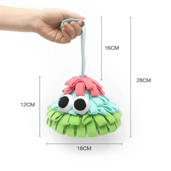 Dog Sniffing Puzzle Toy Interactive Emotional Relief Dog Nose Training Mat Pet Sound Puzzle Toy