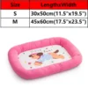 Pet Bed Mattress Cool Dog Mat Pet Cat Sofa Summer Breathable Dog Cushion Cute Cartoon Dog Printed