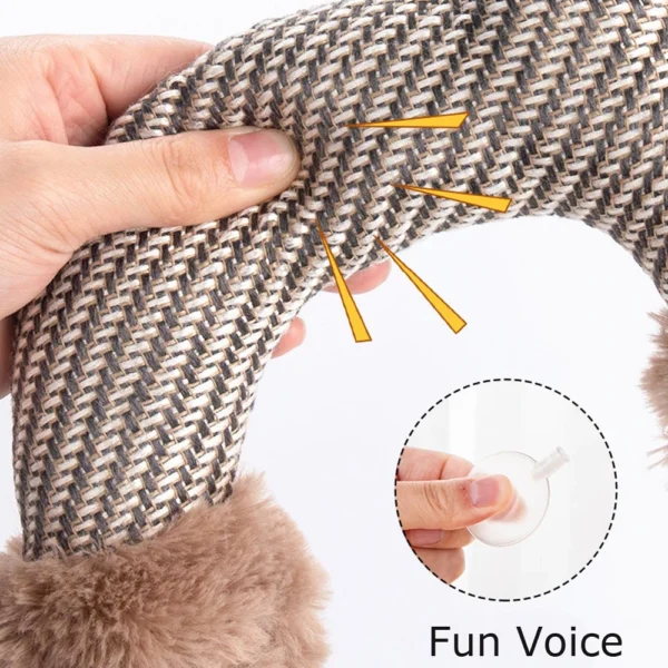 Cute Dog Bite Toy Pet Teeth Grind Sound Tool PP Cotton Dog Accompany Toys Dog Monky Elephant Shaped