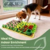 Dog Sniffing Mat Imitates Grass Flowers Interactive Dog Slow Food Training Pad Foraging Sniffing Toy