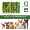 Dog Sniffing Mat Imitates Grass Flowers Interactive Dog Slow Food Training Pad Foraging Sniffing Toy