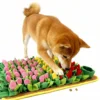 Dog Sniffing Mat Imitates Grass Flowers Interactive Dog Slow Food Training Pad Foraging Sniffing Toy