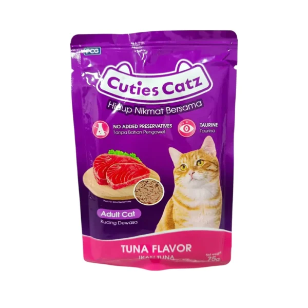 Cuties Catz 75gm  Adult Cat Pouch