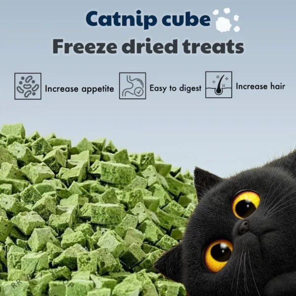 Catnip Booster Hairball Gemok Repacked Freeze Dried Pet Snacks Cat Dog Gemuk
