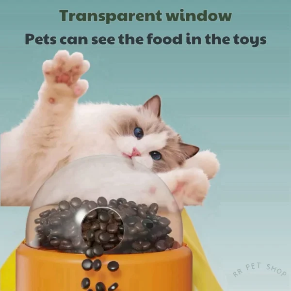 Little Yellow Duck Pet Automatic Feeder Intelligence Interactive Dog Food Dispenser Leakage Of Food Toy For Cat Dog