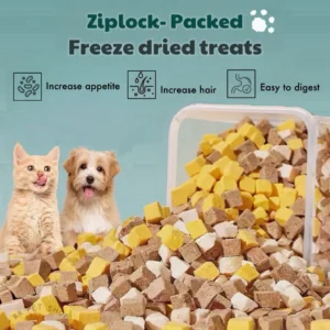 Booster Gemuk Kucing Freeze Dried Chicken Liver Eggyolk for cat Snack 100G 300G 500G ayam kering Makanan gemok
