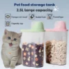 Pet Food Storage Dispenser Pet Food Container Bekas Makanan Kucing Cat Food Storage Pet Food Dispenser