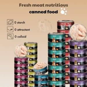 10 cans Pet Canned Food   Cat Wet Food   Nutritious   Delicious Meal   Easy to eat   Nutris Tinggi