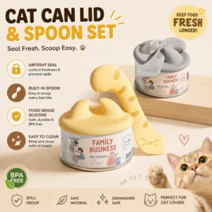 Silicone Pet Can Lid Reusable Cat Food Cover Multiple Sizes Airtight Food Sealer