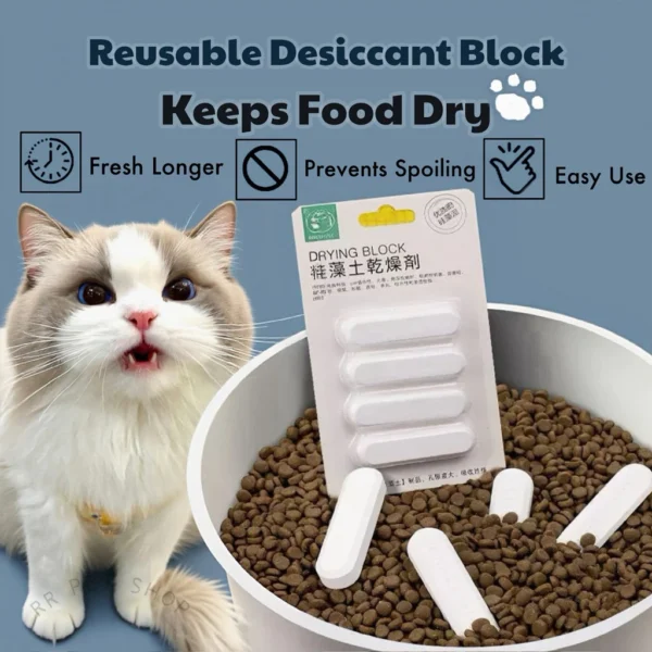 Pet Food Desiccant Stick   Reusable  Moisture Proof  Keeps Food Fresh